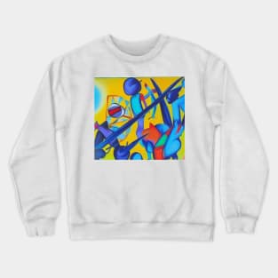 German expressionist painting about the future Crewneck Sweatshirt